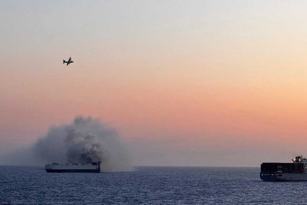 Crisis Off Alaska: Salvage Crews Race to Burning Cargo Ship